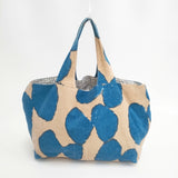 mina perhonen slow dance パニーニバッグ 定価14300円 トートバッグ ブルー ベージュ レディース ミナペルホネン【中古】6-0122T◎