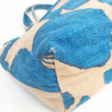 mina perhonen slow dance パニーニバッグ 定価14300円 トートバッグ ブルー ベージュ レディース ミナペルホネン【中古】6-0122T◎