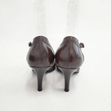 PELLICO 未使用品 レザー Ｔストラップ サイズ35 パンプス ブラウン レディース ペリーコ【中古】6-0119G◎