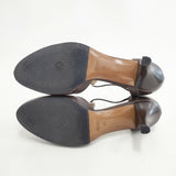 PELLICO 未使用品 レザー Ｔストラップ サイズ35 パンプス ブラウン レディース ペリーコ【中古】6-0119G◎