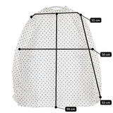 DRESSTERIOR スタンドカラー ドット刺繍 ブラウス シャツ ホワイト ブラック レディース ドレステリア【中古】6-0121M∞