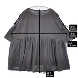 KURASHI&Trips 夏コーデの主役になるプルオーバー 903-70903704-X ブラウス シャツ グレー レディース クラシアンドトリップス/北欧、暮らしの道具店【中古】6-0502S∞