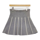 ARCHIVIO アルチビオ ゴルフ ニット ミニスカート グレー レディース【中古】5-1129T∞