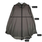 SLOBE IENA 襟付きサテンシャツブラウス バックボタン ブラウス シャツ グレー レディース スローブイエナ【中古】6-0121M∞