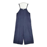 fog linen work リトアニア製 リネン オーバーオール サロペット ネイビー レディース フォグリネンワーク【中古】6-0405M∞