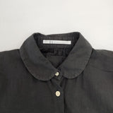 everlasting sprout コットン シャツワンピ 丸襟 ワンピース ブラック レディース エヴァーラスティングスプラウト【中古】6-0121M∞