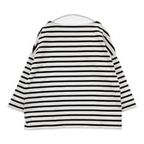 Traditional Weatherwear ボーダー ワイド BMB SHIRT LONG カットソー ホワイト ブラック レディース トラディショナルウェザーウェア【中古】6-0121M∞