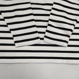 Traditional Weatherwear ボーダー ワイド BMB SHIRT LONG カットソー ホワイト ブラック レディース トラディショナルウェザーウェア【中古】6-0121M∞