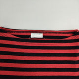 ORCIVAL ボーダー 長袖Ｔシャツ カットソー ロンＴ レッド ブラック レディース オーシバル/オーチバル【中古】6-0121M∞