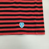 ORCIVAL ボーダー 長袖Ｔシャツ カットソー ロンＴ レッド ブラック レディース オーシバル/オーチバル【中古】6-0121M∞