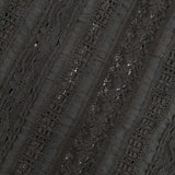 soil ピンタック オールレース ポンチョ プルオーバー Vネック 定価36300円 インド製 ブラウス シャツ ブラック レディース ソイル【中古】6-0408M∞