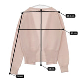 Queene and Belle カシミヤ ビーズピン付き スコットランド製 カーディガン ピンク レディース クイーンアンドベル【中古】5-1129T∞