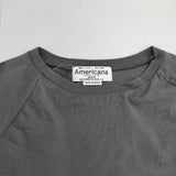 AMERICANA バックプリント ラグラン カットソー グレー レディース アメリカーナ【中古】6-0121M∞