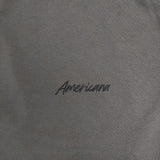 AMERICANA バックプリント ラグラン カットソー グレー レディース アメリカーナ【中古】6-0121M∞