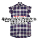 GYMPHLEX J-1098 BGM 半袖シャツワンピース チェック ワンピース ネイビー レディース ジムフレックス【中古】6-0502S∞