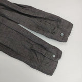 pas de calais リネンバンドカラー シャツワンピ ベルト付き 製品洗い ワンピース グレー レディース パドカレ【中古】6-0330M∞