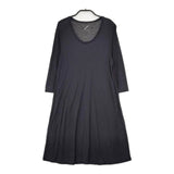 nitca リヨセルカットソー チュニック ワンピース ブラック レディース ニトカ【中古】6-0121M∞