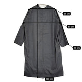 NO CONTROL AIR ウールフラノ Uネック ワンピース チャコールグレー レディース ノーコントロールエアー【中古】5-1108T♪