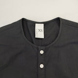 NO CONTROL AIR ノーカラー コットン 製品洗い XS 長袖シャツ ブラック レディース ノーコントロールエアー【中古】6-0121M∞