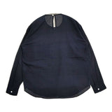 ゴーシュ ノーカラープルオーバー G171-B038 コットン ブラウス シャツ ネイビー レディース ゴーシュ【中古】6-0117M∞