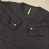 ゴーシュ ノーカラープルオーバー G171-B038 コットン ブラウス シャツ ネイビー レディース ゴーシュ【中古】6-0117M∞