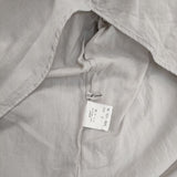 ゴーシュ オーガニックドビー ノーカラーシャツ G221-B025 コットン ブラウス シャツ ライトグレー レディース ゴーシュ【中古】6-0121M∞