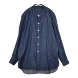 agnes b. バンドカラー デニムシャツ サイズ3 長袖シャツ ブルー レディース アニエスベー【中古】6-0222M∞