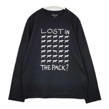 agnes b. AURELE ドッグT アーティスト 長袖Ｔシャツ カットソー ロンＴ ブラック レディース アニエスベー【中古】6-0222M∞