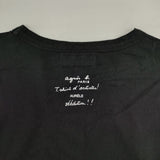 agnes b. AURELE ドッグT アーティスト 長袖Ｔシャツ カットソー ロンＴ ブラック レディース アニエスベー【中古】6-0222M∞