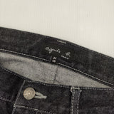 agnes b. ブラックデニム ジーンズ デニムパンツ ブラック メンズ アニエスベー【中古】5-1228G∞