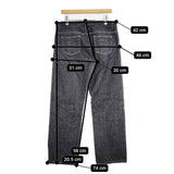 agnes b. ブラックデニム ジーンズ デニムパンツ ブラック メンズ アニエスベー【中古】5-1228G∞