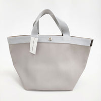 Herve Chapelier 新品 707GP リュクス舟型トートM マスティック×シルバー 定118800円 トートバッグ レディース エルベシャプリエ【中古】5-1011G♪