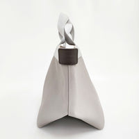 Herve Chapelier 新品 707GP リュクス舟型トートM マスティック×シルバー 定118800円 トートバッグ レディース エルベシャプリエ【中古】5-1011G♪