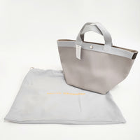 Herve Chapelier 新品 707GP リュクス舟型トートM マスティック×シルバー 定118800円 トートバッグ レディース エルベシャプリエ【中古】5-1011G♪