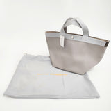 Herve Chapelier 新品 707GP リュクス舟型トートM マスティック×シルバー 定118800円 トートバッグ レディース エルベシャプリエ【中古】5-1011G♪