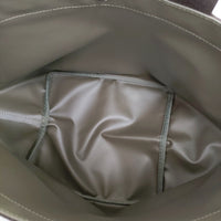 Herve Chapelier 新品 707W カモフラージュ コーデュラ舟型トートM 迷彩 定価41580円 バッグ カーキ レディース エルベシャプリエ【中古】5-1011G♪
