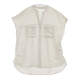 URBAN RESEARCH 新品 ポケット付エアリーシャツ 定価11000円 UR35-23O006 ブラウス シャツ アイボリー レディース アーバンリサーチ【中古】6-0502S∞