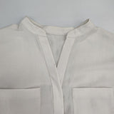 URBAN RESEARCH 新品 ポケット付エアリーシャツ 定価11000円 UR35-23O006 ブラウス シャツ アイボリー レディース アーバンリサーチ【中古】6-0502S∞