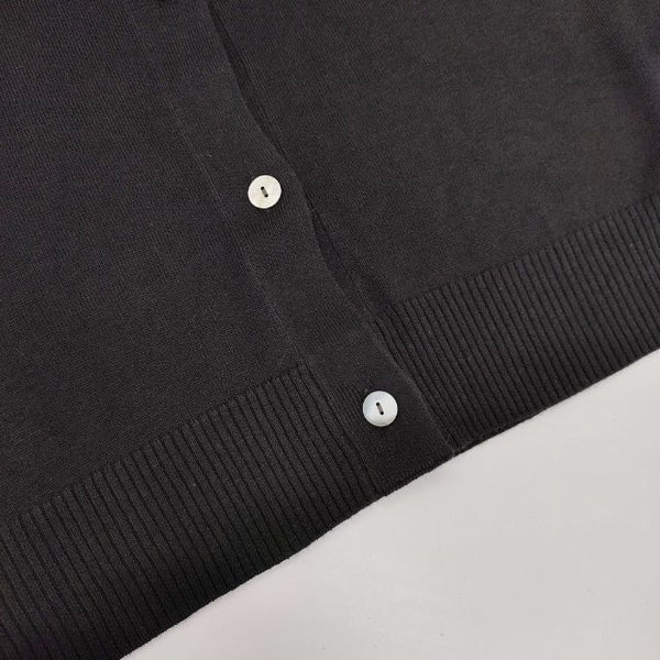 mizuiro-ind Vネックロングベスト 定価19800円 ニットジレ 4-220074