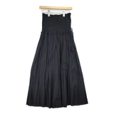 BEAUTY&YOUTH UNITED ARROWS ギャザースモッキングマキシスカート 2way 定価15400円 ロングスカート ブラック レディース ビューティアンドユース【中古】6-0502S∞