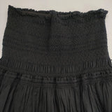BEAUTY&YOUTH UNITED ARROWS ギャザースモッキングマキシスカート 2way 定価15400円 ロングスカート ブラック レディース ビューティアンドユース【中古】6-0502S∞