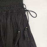 BEAUTY&YOUTH UNITED ARROWS ギャザースモッキングマキシスカート 2way 定価15400円 ロングスカート ブラック レディース ビューティアンドユース【中古】6-0502S∞
