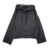 Haat ISSEY MIYAKE ORJ フーデットジャケット パーカー HA75JO101 ジップアップ ジャケット ブラック レディース ハートイッセイミヤケ【中古】6-0215M∞