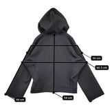 Haat ISSEY MIYAKE ORJ フーデットジャケット パーカー HA75JO101 ジップアップ ジャケット ブラック レディース ハートイッセイミヤケ【中古】6-0215M∞