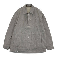 ゴーシュ 未使用 コットンヒッコリーオーバーサイズブルゾン 定38500円 ジャケット 2025 ネイビー ホワイト レディース ゴーシュ【中古】5-1001M♪