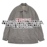 ゴーシュ 未使用 コットンヒッコリーオーバーサイズブルゾン 定38500円 ジャケット 2025 ネイビー ホワイト レディース ゴーシュ【中古】5-1001M♪
