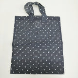 Khadi and Co 新品 MARKET BAG マーケットバッグ オーガンジー ドット トート ネイビー ホワイト レディース カディアンドコー【中古】5-1011G♪