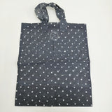Khadi and Co 新品 MARKET BAG マーケットバッグ オーガンジー ドット トート ネイビー ホワイト レディース カディアンドコー【中古】5-1011G♪