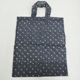 Khadi and Co 新品 MARKET BAG マーケットバッグ オーガンジー ドット トート ネイビー ホワイト レディース カディアンドコー【中古】5-1011G♪