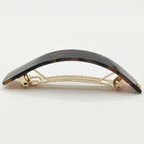 Alexandre De Paris フランス製 ヘアクリップ バレッタ ブラック ブラウン レディース アレクサンドルドゥパリ【中古】5-1130G∞